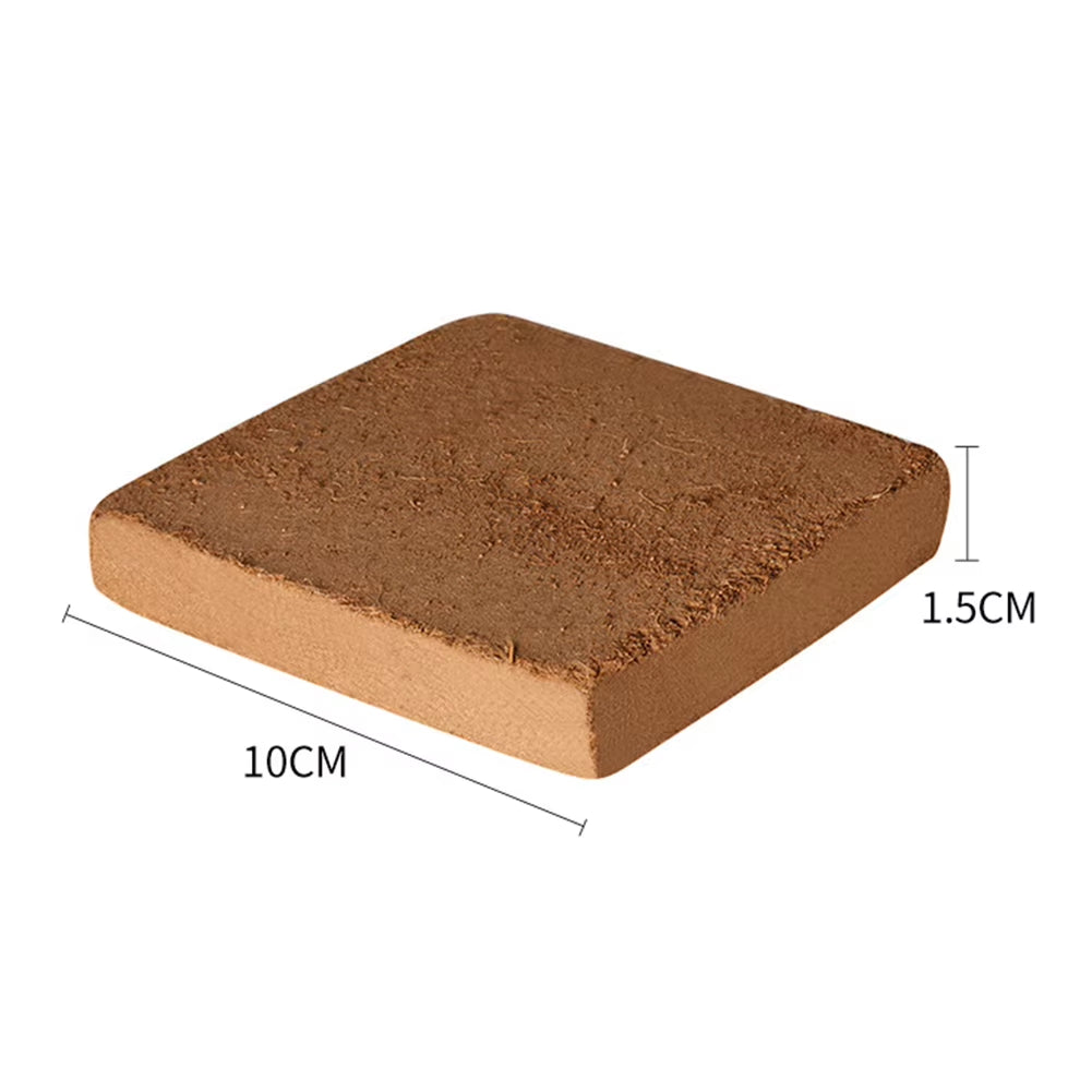 1/3/5Pcs Universal Vegetable Plant Organic-Fiber Block Water-Swellable Compressed Coconuts Bran Seedling Block for Courtyard
