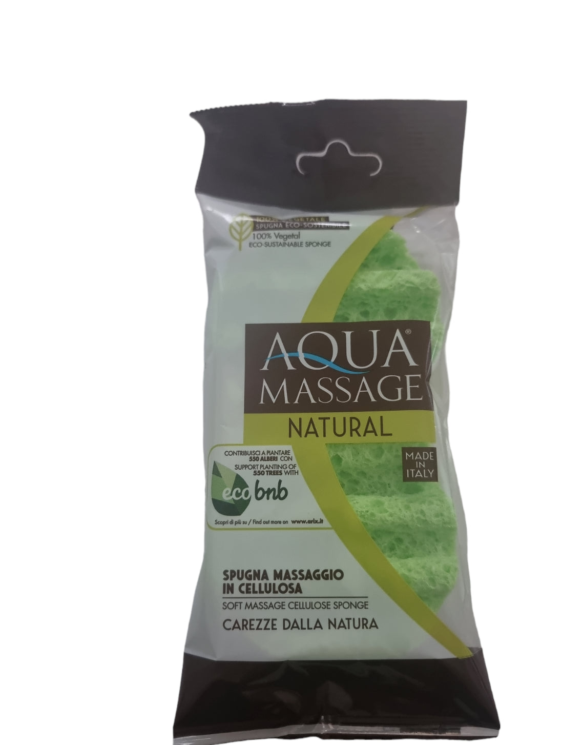 Aqua Massage Natural Sponge Soft Massage Vegetal Cellulose Eco Sustainable