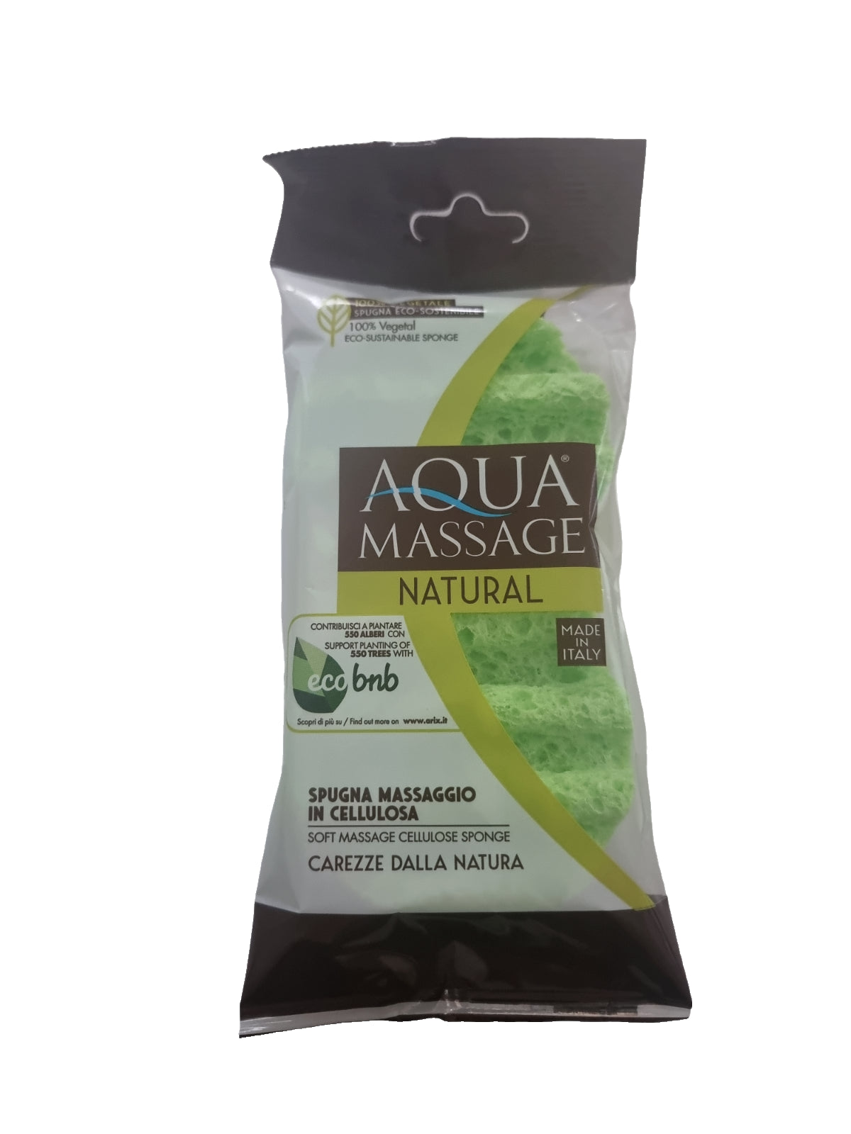 Aqua Massage Natural Sponge Soft Massage Vegetal Cellulose Eco Sustainable