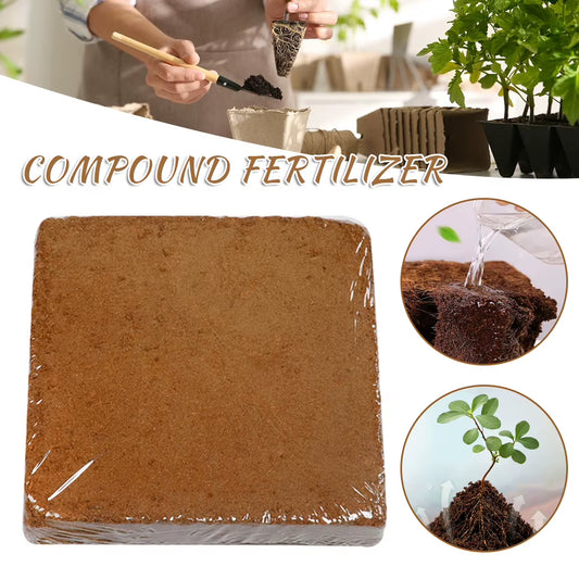 1/3/5Pcs Universal Vegetable Plant Organic-Fiber Block Water-Swellable Compressed Coconuts Bran Seedling Block for Courtyard