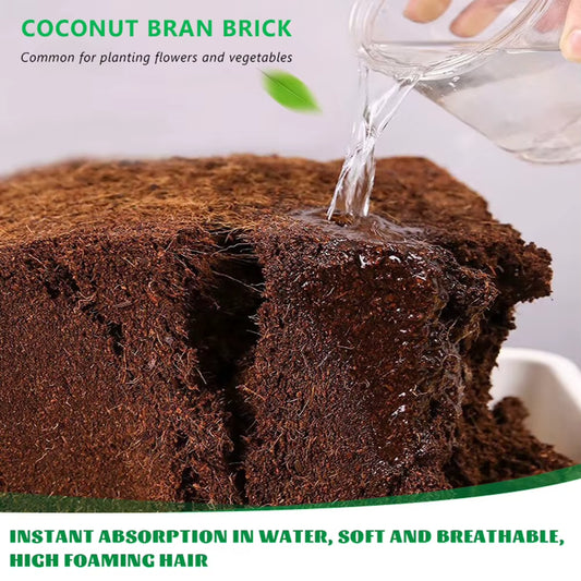 1/3/5Pcs Universal Vegetable Plant Organic-Fiber Block Water-Swellable Compressed Coconuts Bran Seedling Block for Courtyard
